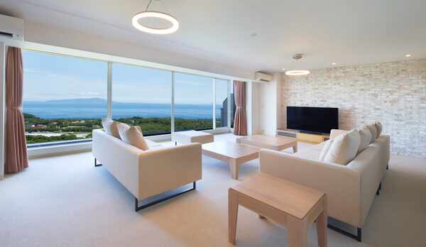 【プレミアデラックススイート】リビング