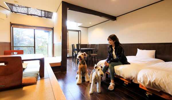 露天風呂付き客室(B-3)｜愛犬にも嬉しい広々客室