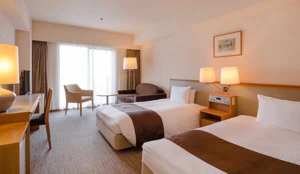 *【洋室ツインルーム】エクストラベッドで3名様まで利用可能