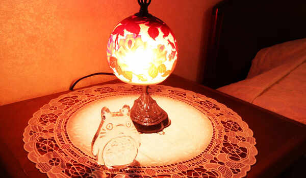 #トトロが優しい光を演出しています