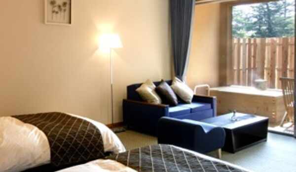 【欧スタイル／バリアフリー洋室ツイン＋広緑】ヨーロピアンムードを感じる快適空間