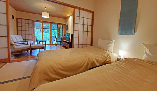 【客室-1F】上質な睡眠を追求した日本ベットのマットレスでおやすみください