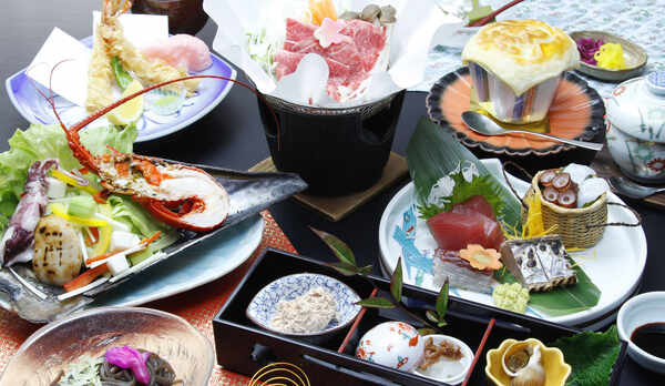 海の幸が中心の割烹料理一例