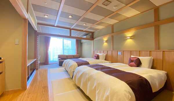 【登竜館】和を活かしたツインルーム（禁煙）