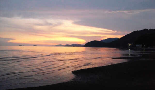 夕日