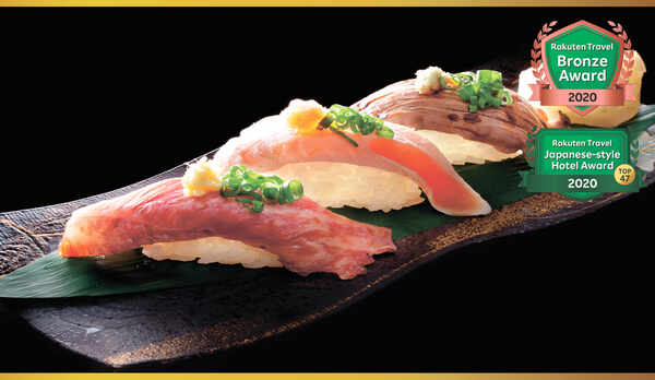 当館一番人気のオプション料理♪「絶品★３種のにぎり」のイメージ画像♪