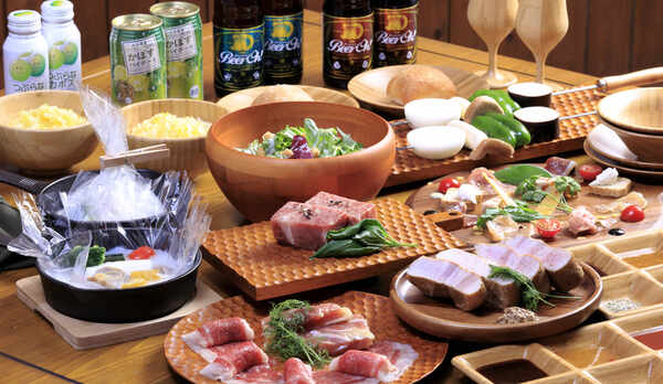 夕食BBQメニュー