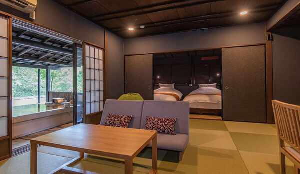 【1階2間 檜風呂】温泉露天付スイートルーム