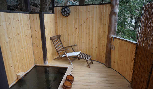 花の壱番客室　部屋付き露天風呂