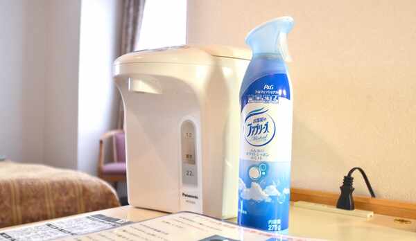 *消臭剤は各室に備えています。