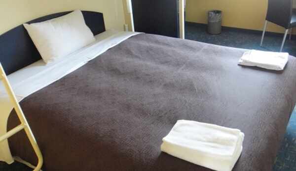 全室クィーンサイズの広々ベッド♪