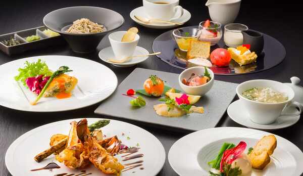 魚介と野菜の創作信州フレンチコース 一例