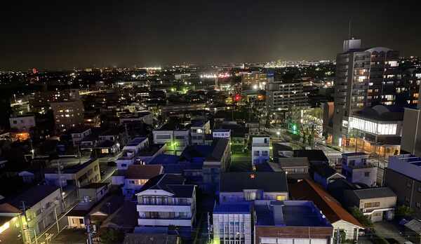 客室からの夜景