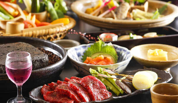 〜信州牛の溶岩焼き懐石〜