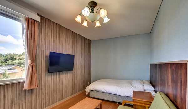 *【本館（ダブル）】テレビは壁掛けなのでスッキリしたスペースです