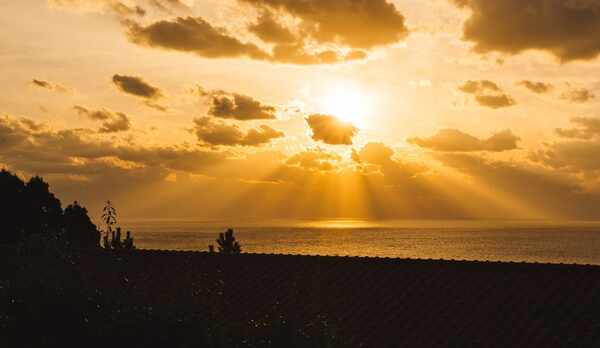 スーペリアVillaBの夕日