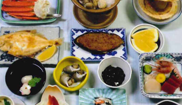 *当館のAコースのお食事一例