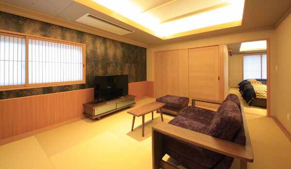 【最上階露天付】3シモンズベッド+源泉掛流し露天風呂+シャワー+シャワートイレ・・O・・