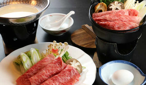 ＃【彩華-saika-】期間限定のとっておきコース。山形牛をすき焼き風鍋or豆乳鍋で。