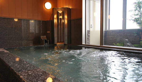 北海道二股温泉の炭酸カルシウム人工温泉