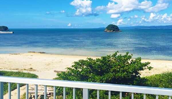  海人の宿のテラスからの風景