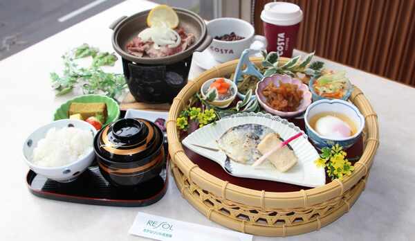 九州地方の食材をぎゅっと詰め込んだ会席風朝食／レモンステーキ付（画像イメージ）