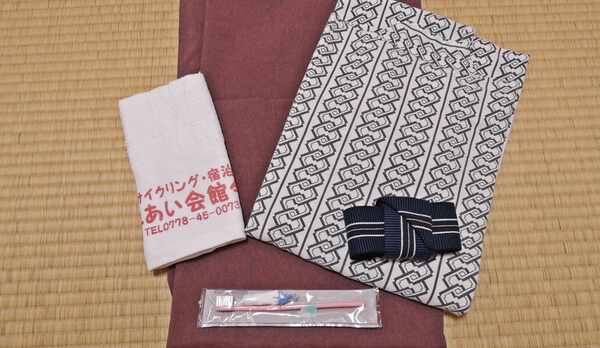 *【アメニティ】お部屋には、浴衣・タオル類・歯ブラシをご用意。