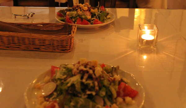 テーブルのキャンドル