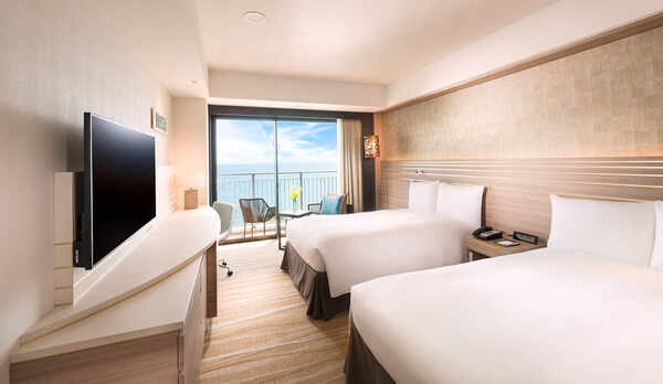 ゲストルーム　オーシャンビューwithバルコニー(ツインベッド)
