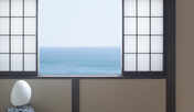 海を一望できる和室
