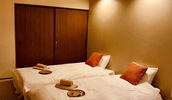 ２階客室ベッド