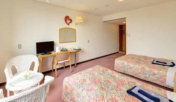 *洋室のお部屋は全室バス付きです。