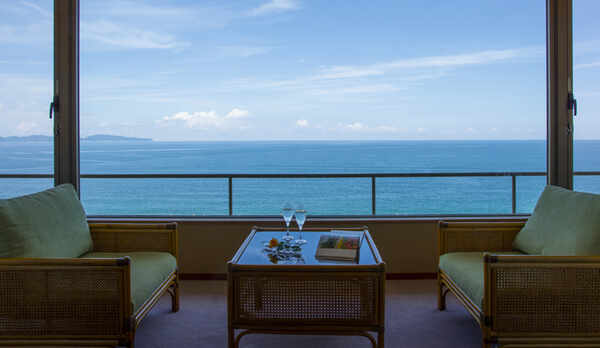 海側客室からの眺め