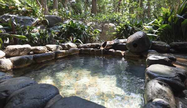 【2室限定】自然に囲まれた庭園岩風呂露天でごゆっくりお寛ぎ下さい。※一例