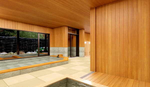 庭園を眺める大浴場※イメージ