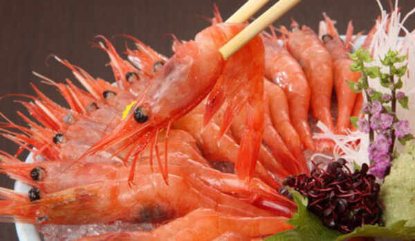 甘エビの樽盛り