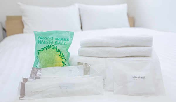 ・タオル、アメニティ完備で何かと荷物が増えがちな旅行も身軽に移動OK♪