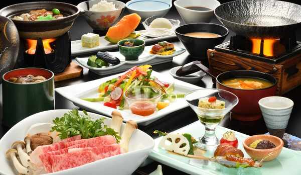 【ご夕食一例】山形牛しゃぶしゃぶ膳　※イメージ