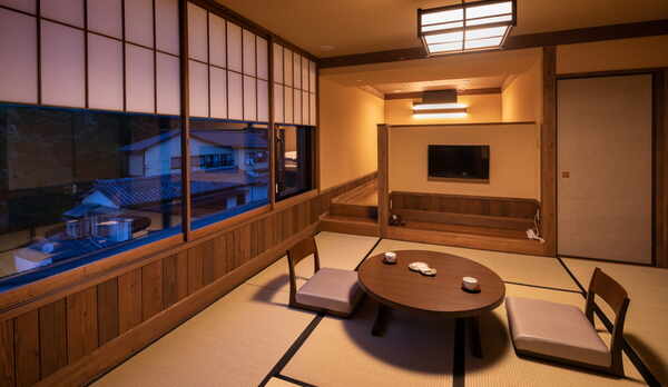 源泉掛流し温泉付客室