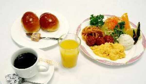 無料朝食バイキング　洋食盛付例