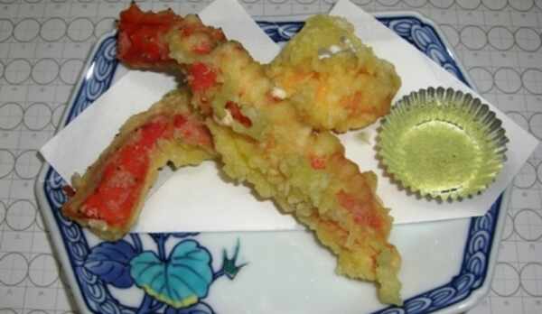 イバラガニ天ぷら