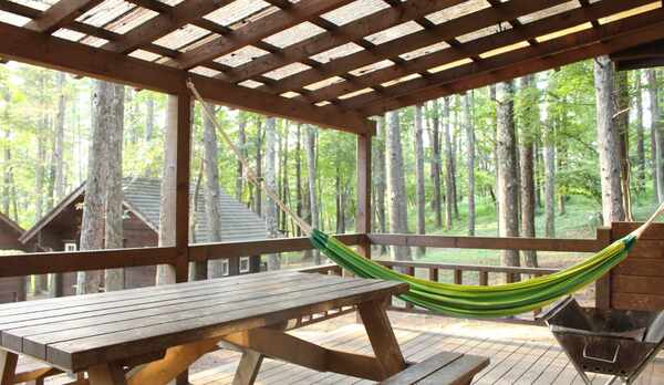 ログコテージ・ロフト＆テラス ウッドデッキ