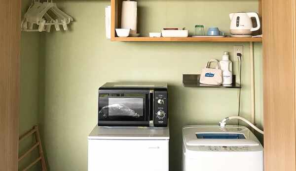 冷蔵庫、電子レンジ、洗濯機