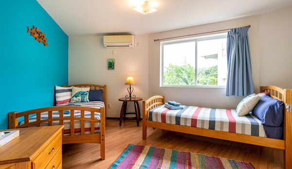 ・ツインベッドルーム　お庭を眺められる居心地のよい客室