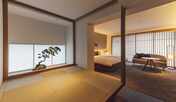 Tsuboniwa Suite／畳に布団を敷いてご宿泊いただけます。