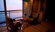 【最上階】海側足湯付客室（一例）