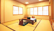 *【和室10畳】里山の風景が広がるゆったりとした和室。