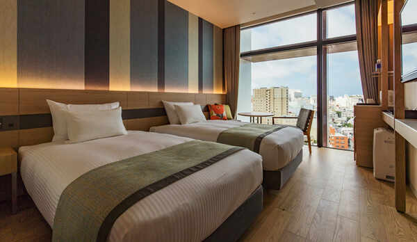 スーペリアツイン｜26㎡｜120cm幅ベッド2台｜洗い場付バス・トイレ別