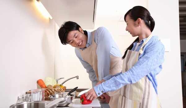 全室IHコンロのキッチン付きで基本的な調理道具と食器類も揃えております！