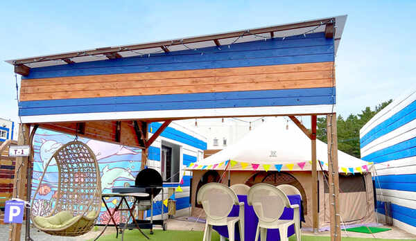 タケノコテント外観